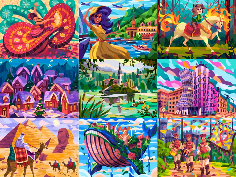 Color by Numbers — illustration by Igor Ianchenko